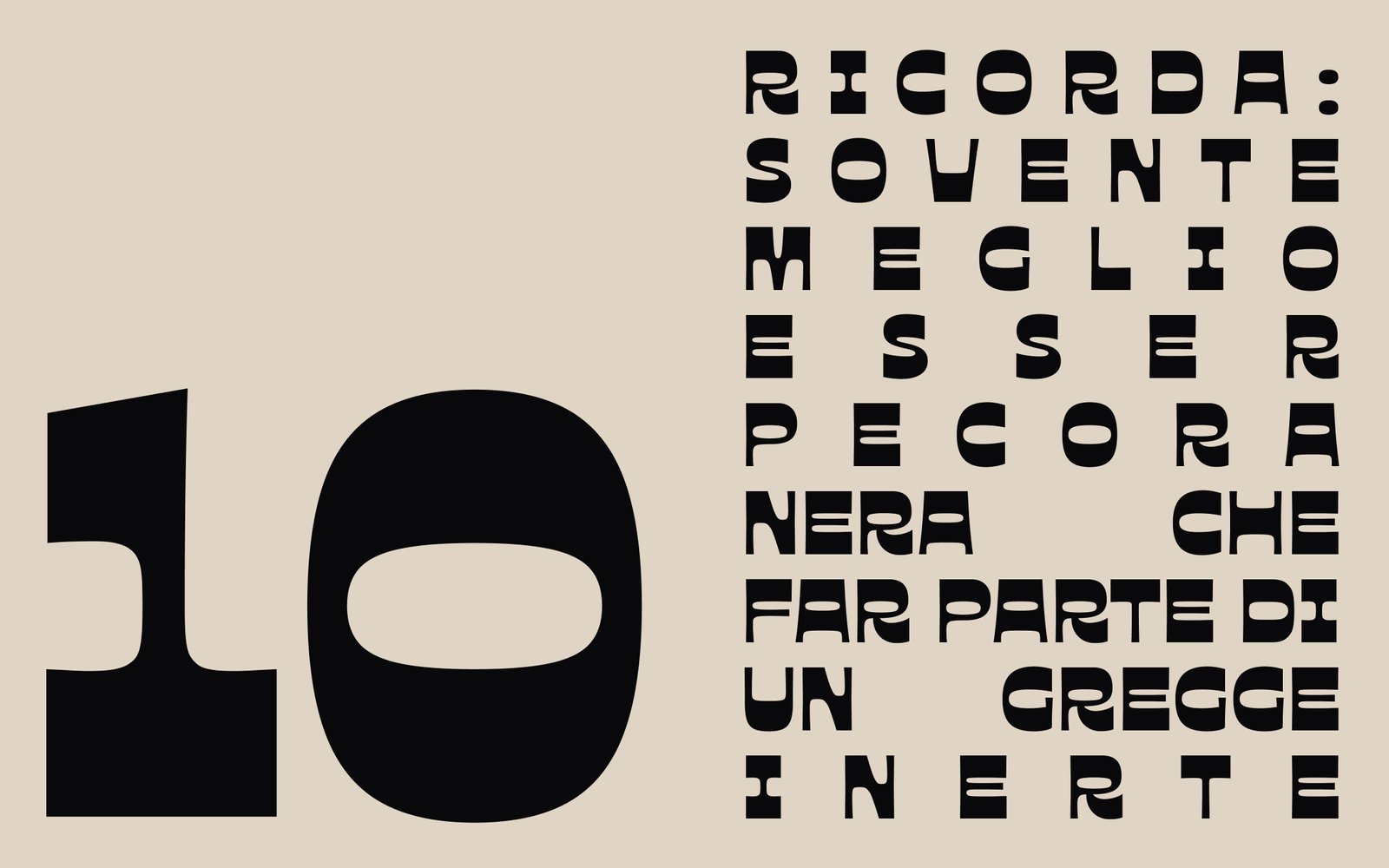 Divino Design comandamento 10 - finale manifesto designer freelance contemporaneo