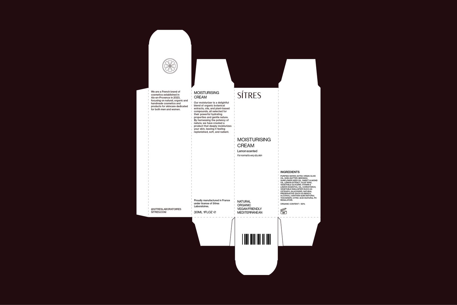 Packaging design 1 Sitres - design cosmetica